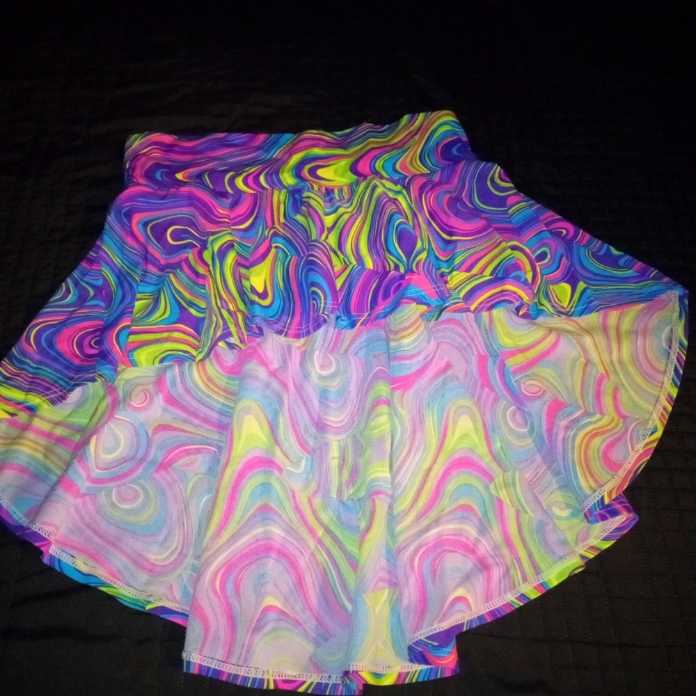 Multicolor Swirl Women's Skirt